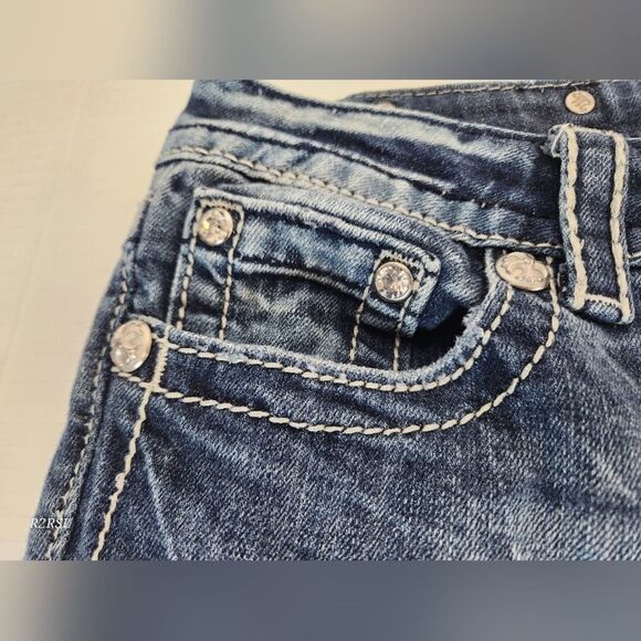 Miss Me Jeans Pocket Bootcut Embellished Womens Size 28 - Picture 8 of 11